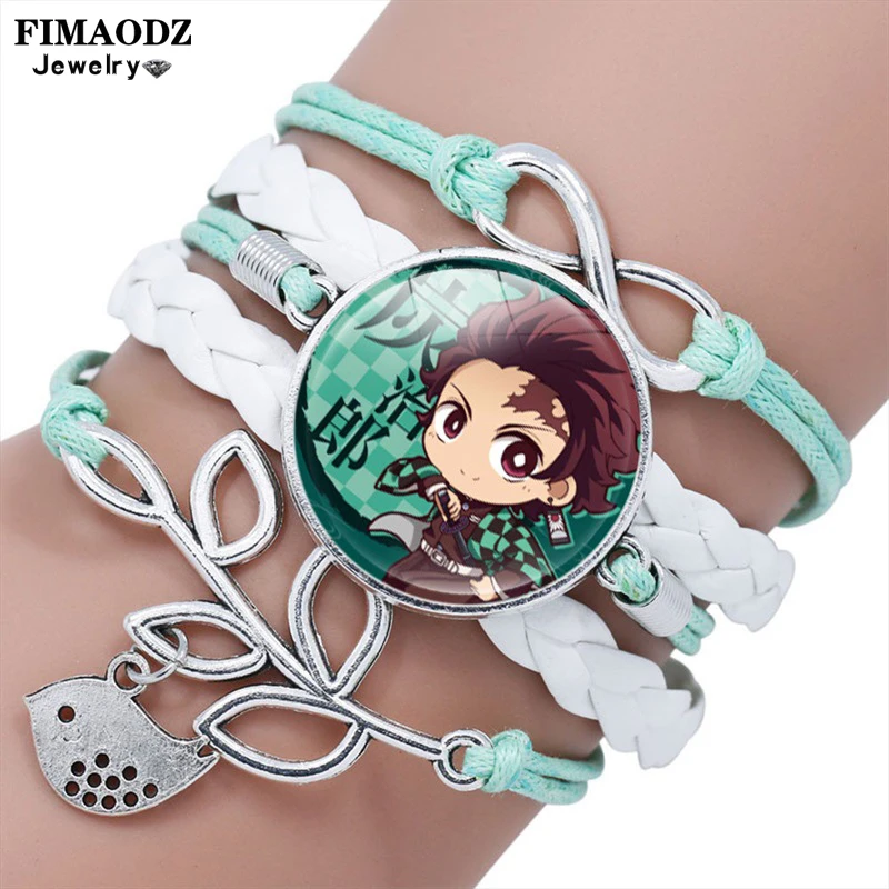 FIMAODZ Demon Slayer Figure Bracelet Anime Kimetsu No Yaiba Tanjirou Kamado Cosplay Infinity Leather Bracelets for Men Women Kid
FIMAODZ Demon Slayer Figure Bracelet Anime Kimetsu No Yaiba Tanjirou Kamado Cosplay Infinity Leather Bracelets for Men Women Kid