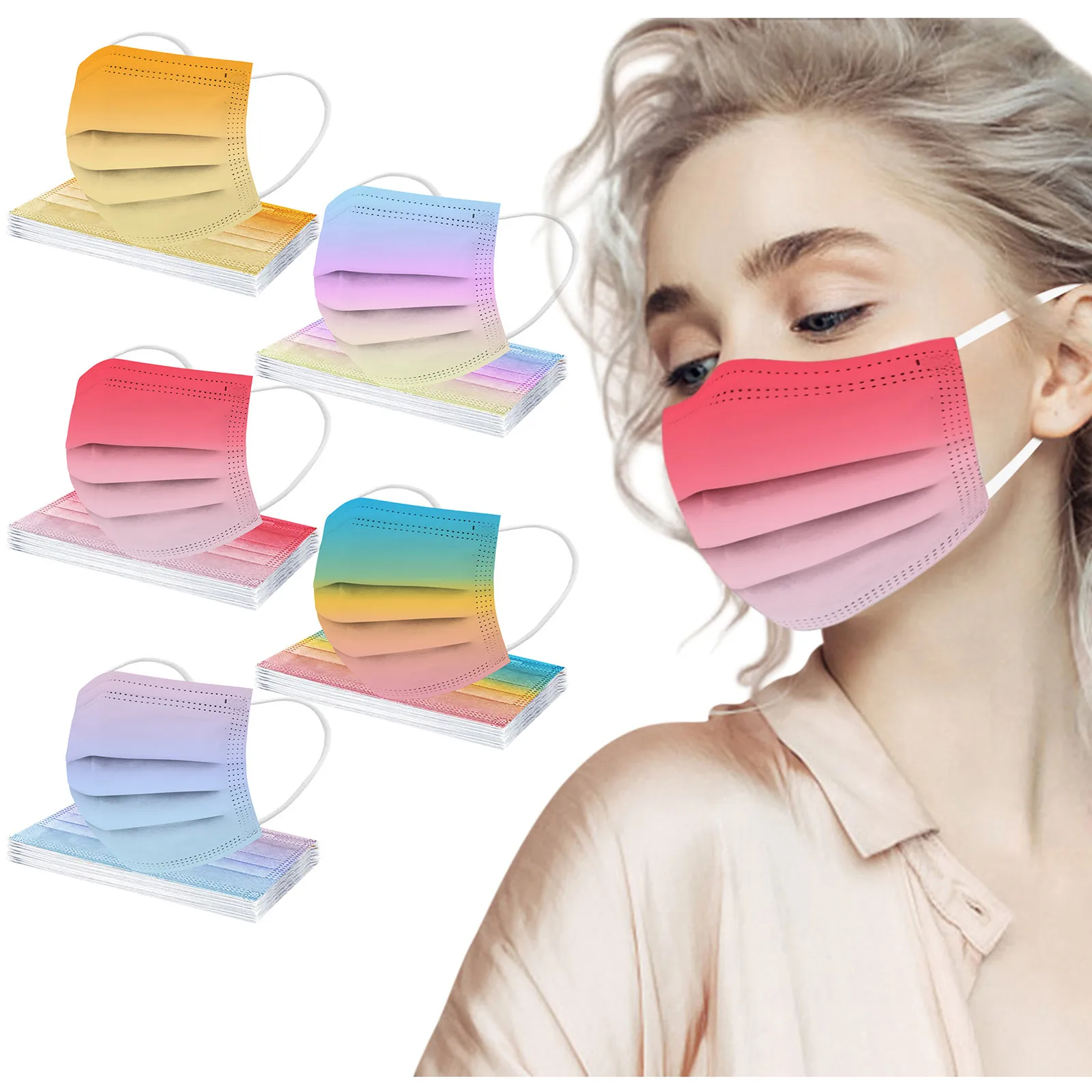 50PCS Tie-dye Printed Adult Mask Disposable Breathable Fabric Men Women Face Mask Ear Loop Non-Woven Unisex Mascarillas Masques
50PCS Tie-dye Printed Adult Mask Disposable Breathable Fabric Men Women Face Mask Ear Loop Non-Woven Unisex Mascarillas Masques