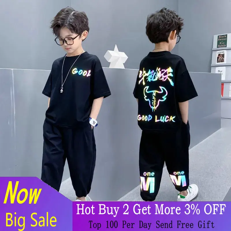 Boys Clothes Set Short Sleeve T-Shirt +Pants Summer Kids Boy Sports Suit Children Clothing Outfits Teen 4 6 8 10 12 15 Years
Boys Clothes Set Short Sleeve T-Shirt +Pants Summer Kids Boy Sports Suit Children Clothing Outfits Teen 4 6 8 10 12 15 Years