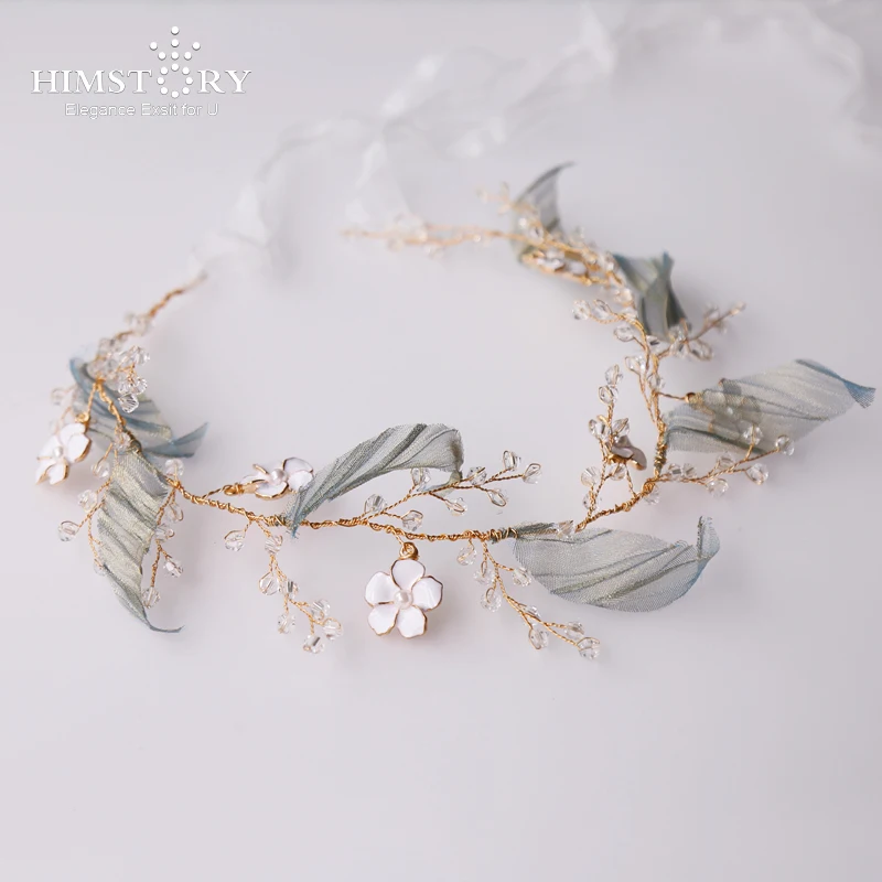 HIMSTORY маленькая свежая ручная работа Свадебная лента для волос Феи зеленые листья белые цветы Кристалл свадебное платье украшения для волос...
HIMSTORY маленькая свежая ручная работа Свадебная лента для волос Феи зеленые листья белые цветы Кристалл свадебное платье украшения для волос...