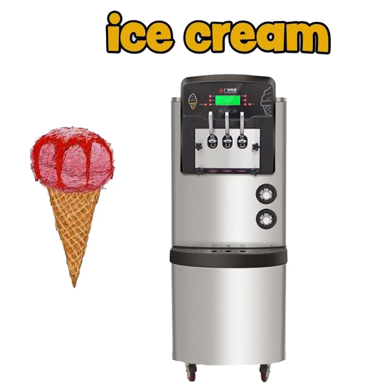 220V 110V Ice Cream Machine Vertical Three-head Soft Ice Cream Machine Quiet Design Ice Cream Machine
220V 110V Ice Cream Machine Vertical Three-head Soft Ice Cream Machine Quiet Design Ice Cream Machine