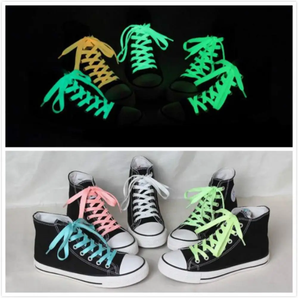1 Pair High Quality Luminous Glow In The Dark Shoelaces Flat Reflective Runner Shoe Laces Unisex for Sport
1 Pair High Quality Luminous Glow In The Dark Shoelaces Flat Reflective Runner Shoe Laces Unisex for Sport