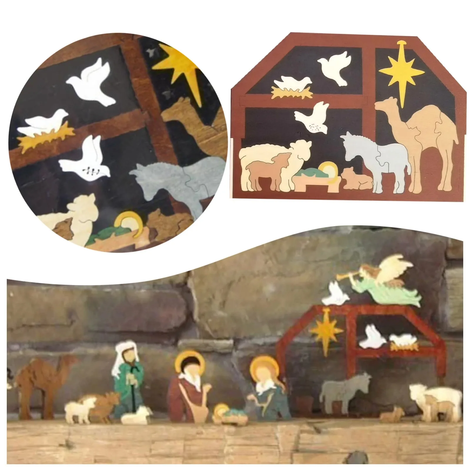 Новый деревянный пазл с изображением природного дерева, уникальное украшение ручной работы с изображением Иисуса, подарок на Новый год 2022 
Новый деревянный пазл с изображением природного дерева, уникальное украшение ручной работы с изображением Иисуса, подарок на Новый год 2022