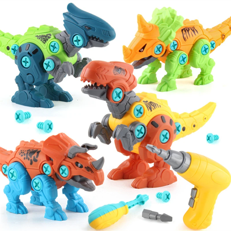Kids Dinosaur Toys DIY Assemble Puzzle Electric Drill Detachable Children Screw Nut Dino Model Educational Boys Birthday Gifts
Kids Dinosaur Toys DIY Assemble Puzzle Electric Drill Detachable Children Screw Nut Dino Model Educational Boys Birthday Gifts