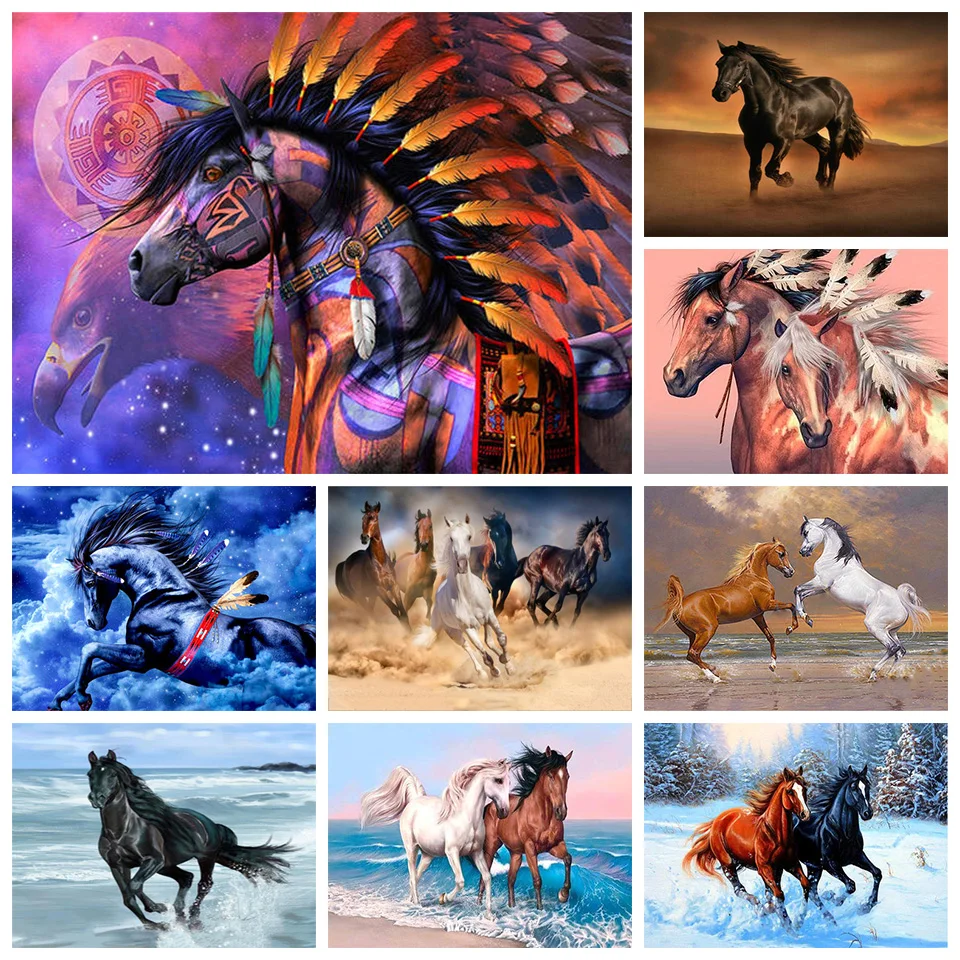 5D DIY full square/full circle diamond painting animal, horse, cross stitch kit mosaic embroidery art painting home decoration
5D DIY full square/full circle diamond painting animal, horse, cross stitch kit mosaic embroidery art painting home decoration