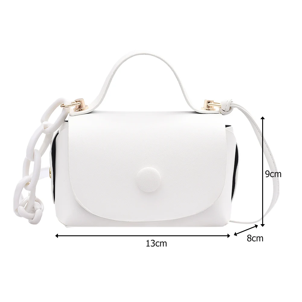Women Shoulder Bags Solid PU Leather Female Acrylic Chain Ladies Fashion Shoulder Messenger Bag Mini Crossbody Handbag
Women Shoulder Bags Solid PU Leather Female Acrylic Chain Ladies Fashion Shoulder Messenger Bag Mini Crossbody Handbag