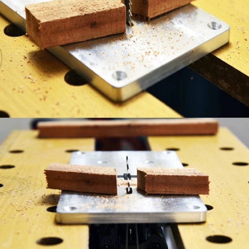 Aluminum Plunge Router Table Insert Plate Small Size Multifuctional Household for Electric Curve Saw Woodworking Tool | Инструменты