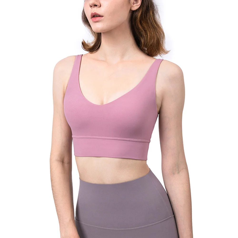 New vest style deep V beauty back sports bra shockproof gathering fitness yoga underwear
New vest style deep V beauty back sports bra shockproof gathering fitness yoga underwear