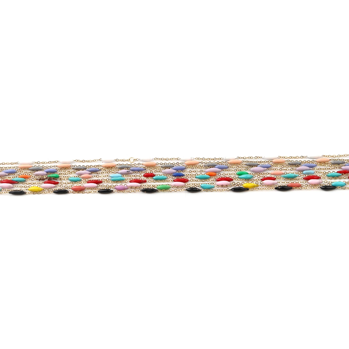 New Stainless Steel Link Cable Chain Golden Color Marquise Enamel Chains For DIY Necklace Bracelet Jewelry Accessories 1M Long
New Stainless Steel Link Cable Chain Golden Color Marquise Enamel Chains For DIY Necklace Bracelet Jewelry Accessories 1M Long