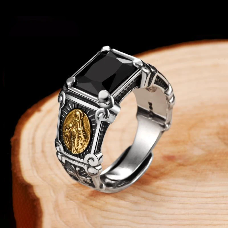 Epoxy enamel porcelain geometric hip hop retro punk fashion man finger opening ring Virgin Charm silver jewelry
Epoxy enamel porcelain geometric hip hop retro punk fashion man finger opening ring Virgin Charm silver jewelry