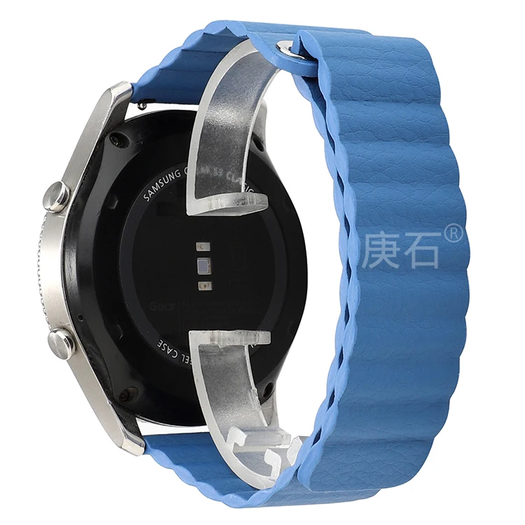 Gengshi Leather loop watchband strap for samsung galaxy watch3 41 45 watch42 46mm active active2 gear sport S3 | Наручные часы