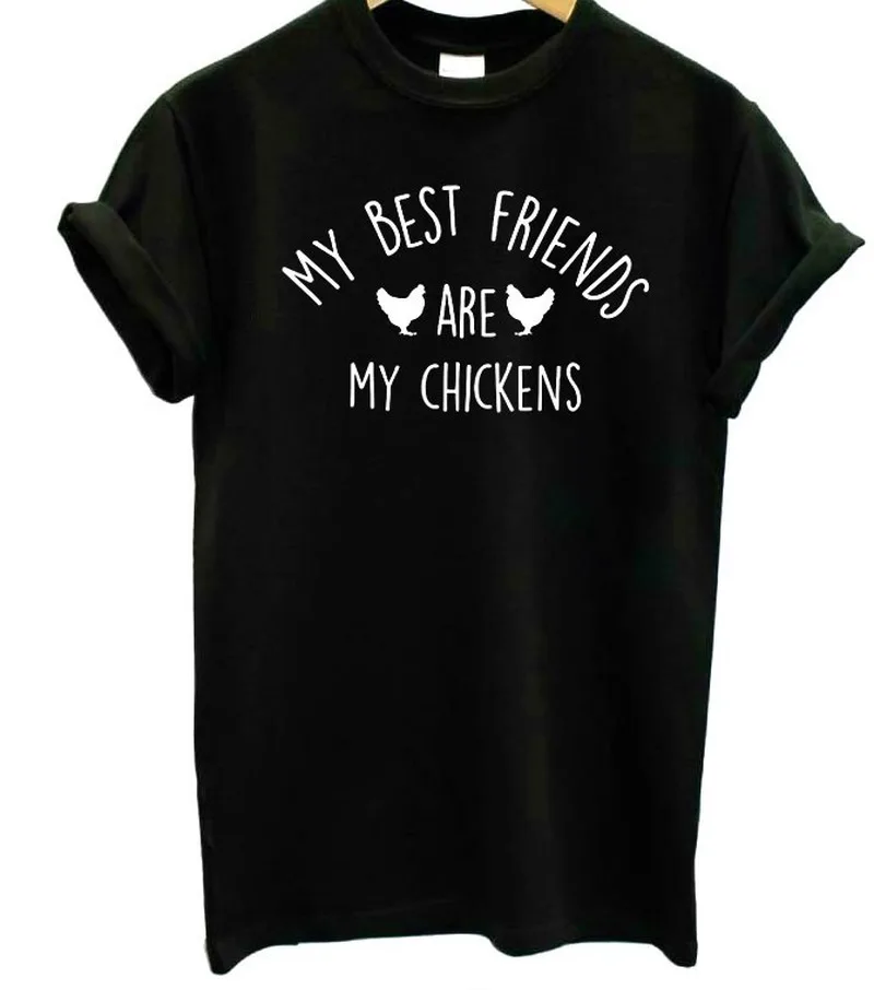 Женская футболка из 100% хлопка с принтом My Best Friend Are Chicken, женская футболка с коротким рукавом, женские топы, одежда
Женская футболка из 100% хлопка с принтом My Best Friend Are Chicken, женская футболка с коротким рукавом, женские топы, одежда