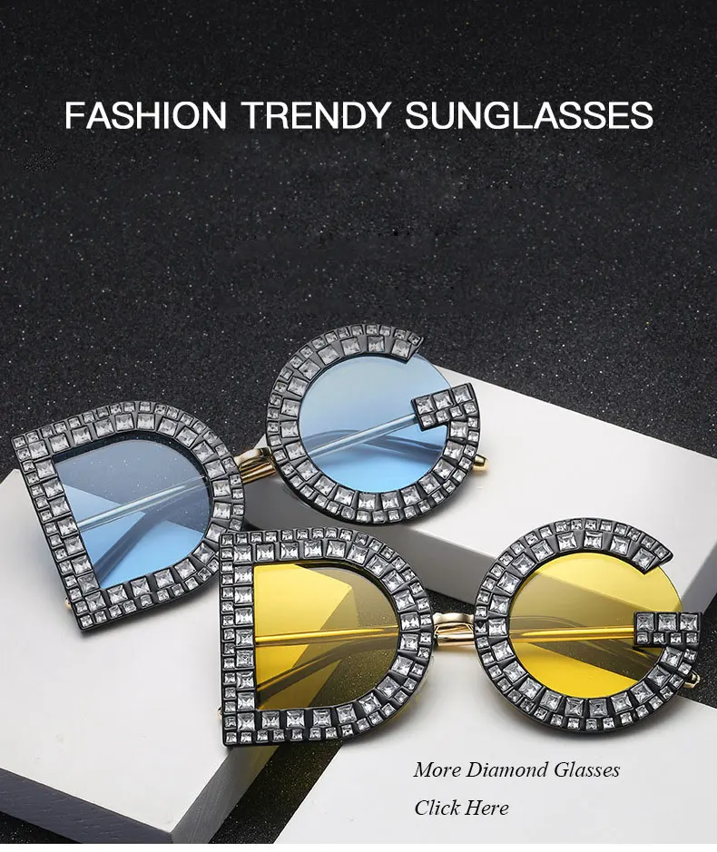 High End Crystal Stone Rhinestone Women Geometric Pattern Diamond Oversized Sunglasses Diamonds Glasses
High End Crystal Stone Rhinestone Women Geometric Pattern Diamond Oversized Sunglasses Diamonds Glasses