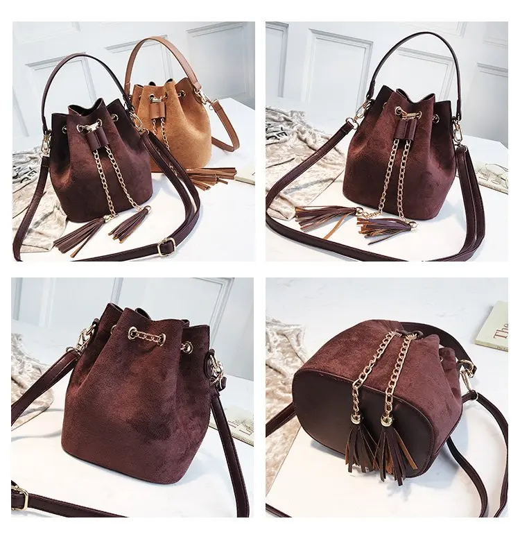 Louis Vintage Fashion Small Women Leather Bucket Bag Handbag Tassel Drawstring Shoulder Bag Messenger Crossbody Purses bags
Louis Vintage Fashion Small Women Leather Bucket Bag Handbag Tassel Drawstring Shoulder Bag Messenger Crossbody Purses bags