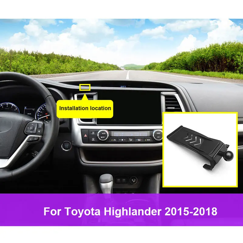 Phone Holder For Toyota Highlander 2015 2016 2017 2018 2019 2020 Carbon Fiber Pattern Auto Parts Wireless Charging Mobile
Phone Holder For Toyota Highlander 2015 2016 2017 2018 2019 2020 Carbon Fiber Pattern Auto Parts Wireless Charging Mobile