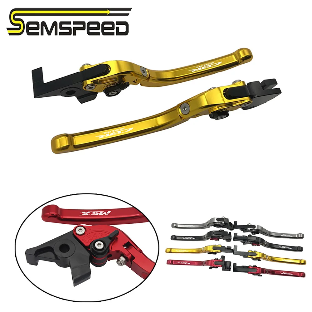 SEMSPEED CBR250R аксессуары для логотипа регулируемые складные рычаги тормозного