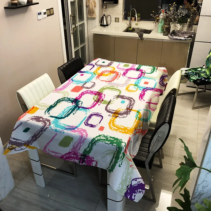 Splice Geometric Pattern Tablecloth 3D Print Polyester Waterproof Rectangular Kitchen Dinner Cloth Picnic Mat Cover Home Decor
Splice Geometric Pattern Tablecloth 3D Print Polyester Waterproof Rectangular Kitchen Dinner Cloth Picnic Mat Cover Home Decor