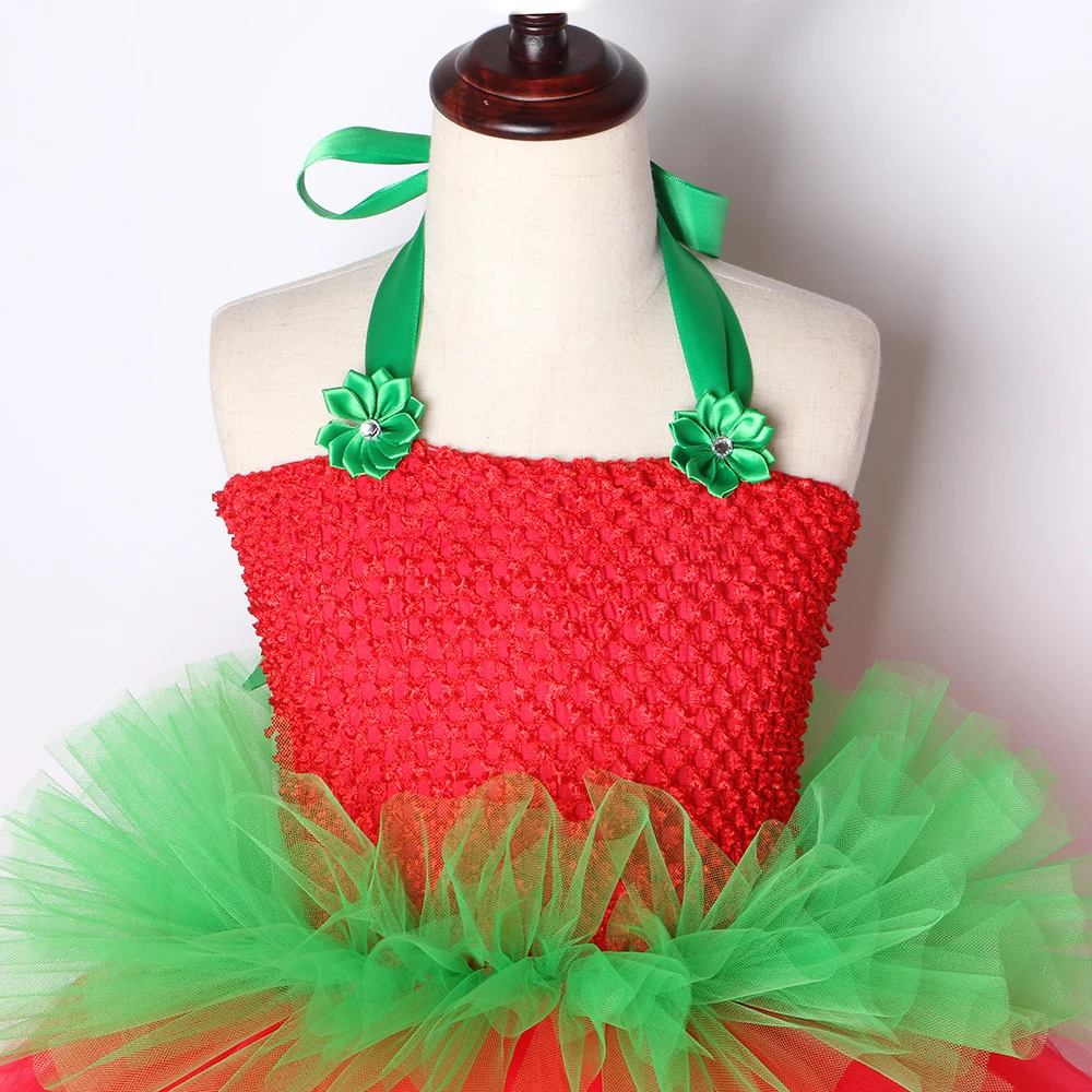 Cute Strawberry Tutu Dress Red Green Tulle Flowers Princess Girls Birthday Party Dress Children Kids Christmas Halloween Costume
Cute Strawberry Tutu Dress Red Green Tulle Flowers Princess Girls Birthday Party Dress Children Kids Christmas Halloween Costume