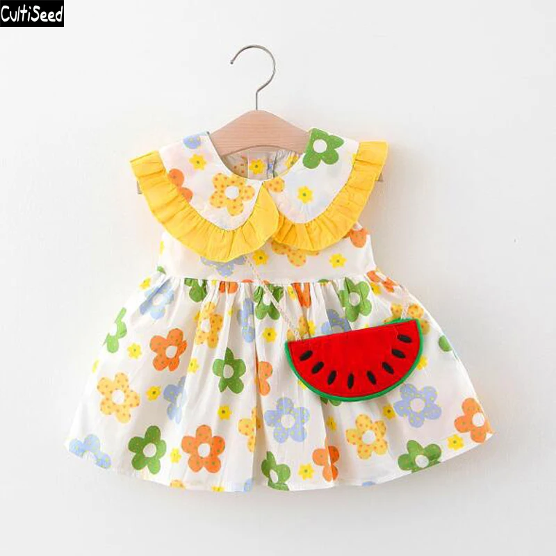 Cultiseed Baby Girl Sleeveless Vest Dress with Bag Child Girls Summer Floral Print Princess Party Dress Kids Cute Casual Dresses
Cultiseed Baby Girl Sleeveless Vest Dress with Bag Child Girls Summer Floral Print Princess Party Dress Kids Cute Casual Dresses