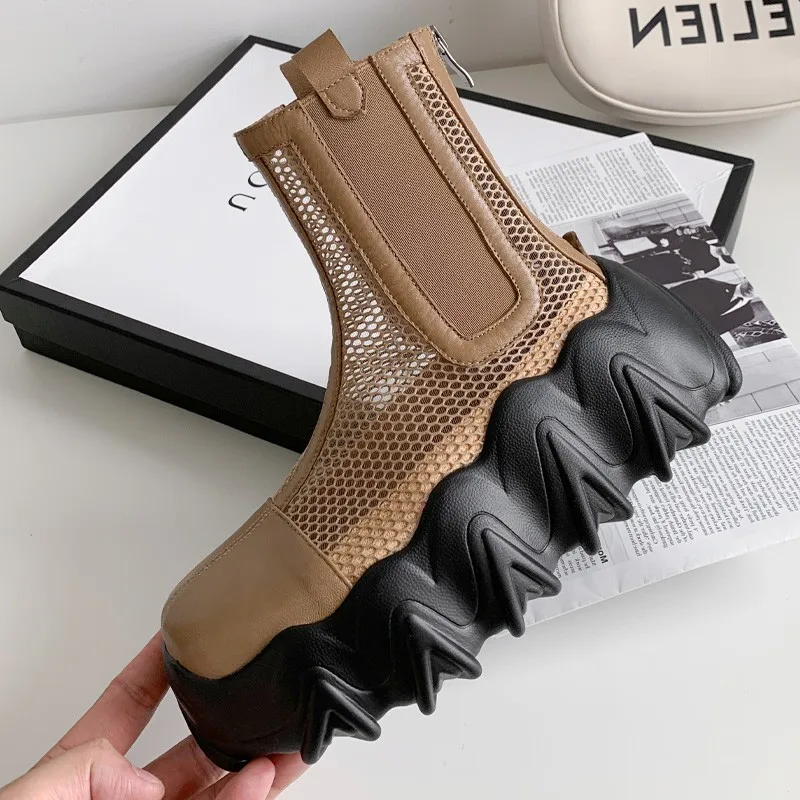 Women Chunky Platform Chelsea Boots Pu Leather Knee High Boots Female Punk Increasing Long Woman Zipper Opening Booties Mujer
Women Chunky Platform Chelsea Boots Pu Leather Knee High Boots Female Punk Increasing Long Woman Zipper Opening Booties Mujer