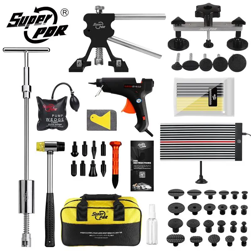 Super PDR Tools Paintless Dent Repair Slide Hammer Bridge Puller Dent Lifter Kit Removal Dent For Car Hand Tools Herramientas
Super PDR Tools Paintless Dent Repair Slide Hammer Bridge Puller Dent Lifter Kit Removal Dent For Car Hand Tools Herramientas