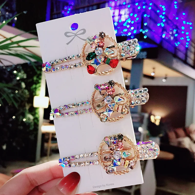 Rhinesto Flower Barrettes Hairpins Hair clips Geometric Fashion Korean Lady Girl Head wear Accessories Wholesale Gifts Party
Rhinesto Flower Barrettes Hairpins Hair clips Geometric Fashion Korean Lady Girl Head wear Accessories Wholesale Gifts Party