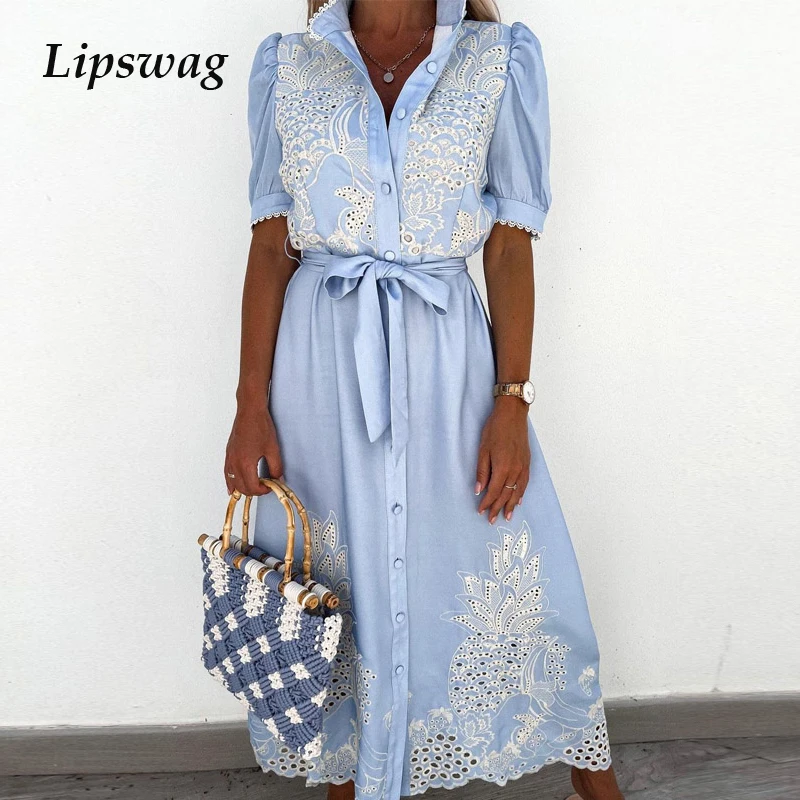 2021 Women Lace Embroidery Patchwork Pleated Dress Elegant Puff Sleeve Summer Long Dresses Fashion Lady Hollow Out Dress Vestido
2021 Women Lace Embroidery Patchwork Pleated Dress Elegant Puff Sleeve Summer Long Dresses Fashion Lady Hollow Out Dress Vestido