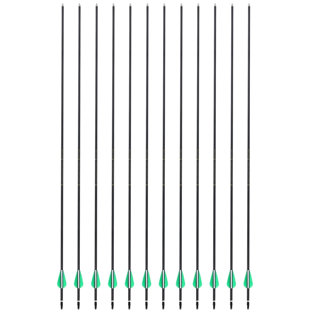 12PCS 6mm Pure Carbon High Target Penetration Feather Arrow Hunting Shooting Arrows
12PCS 6mm Pure Carbon High Target Penetration Feather Arrow Hunting Shooting Arrows