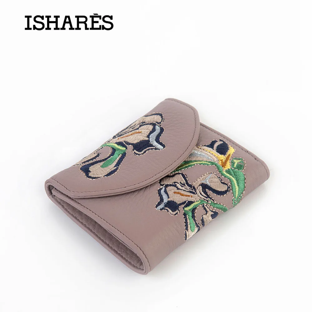 ISHARES 2020 Chinese styles Genuine Leather women short hasp Wallet Top Quality calf skin colors Embroidery soft Purses Hot Sale
ISHARES 2020 Chinese styles Genuine Leather women short hasp Wallet Top Quality calf skin colors Embroidery soft Purses Hot Sale
