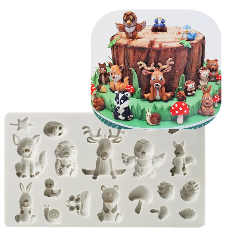 Cute animals shape silicone mold Resin DIY cake bread chocolate dessert Mousse pie fondant mold kitchen Baking decoration tool 
Cute animals shape silicone mold Resin DIY cake bread chocolate dessert Mousse pie fondant mold kitchen Baking decoration tool