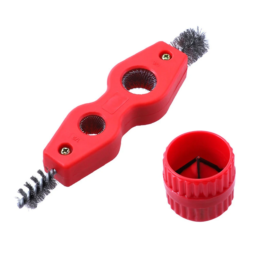 4 in 1 Multi-Purpose Brass Pipe Bur Universal Inner-Outer Reamer Chamfer Reamer Battery Wire Brush Derusting Tools
4 in 1 Multi-Purpose Brass Pipe Bur Universal Inner-Outer Reamer Chamfer Reamer Battery Wire Brush Derusting Tools