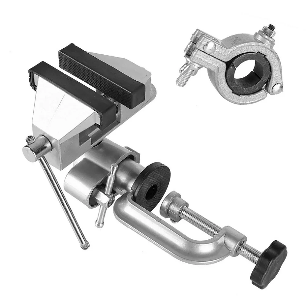 2-In-1 360 Degree Rotating Table Vise Multifunctional Aluminium Alloy Swivel Bench Vise Clamp Electric Drill Stand Rotating Tool
2-In-1 360 Degree Rotating Table Vise Multifunctional Aluminium Alloy Swivel Bench Vise Clamp Electric Drill Stand Rotating Tool