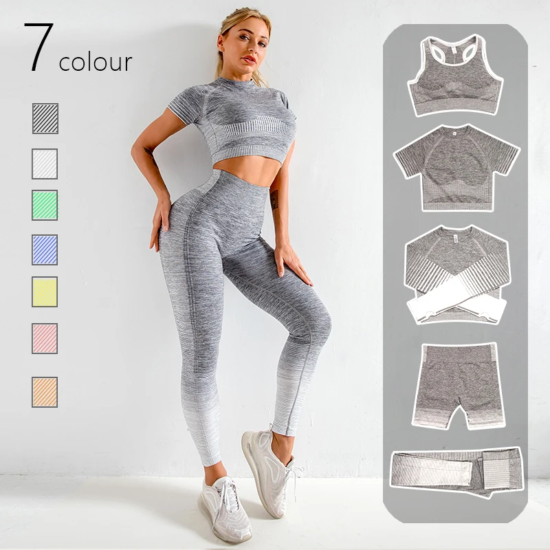 Seamless Women Yoga Set 2/3/5PCS Workout Sportswear Gym Clothing Fitness Long Sleeve Crop Top High Waist Leggings Sports Suits
Seamless Women Yoga Set 2/3/5PCS Workout Sportswear Gym Clothing Fitness Long Sleeve Crop Top High Waist Leggings Sports Suits