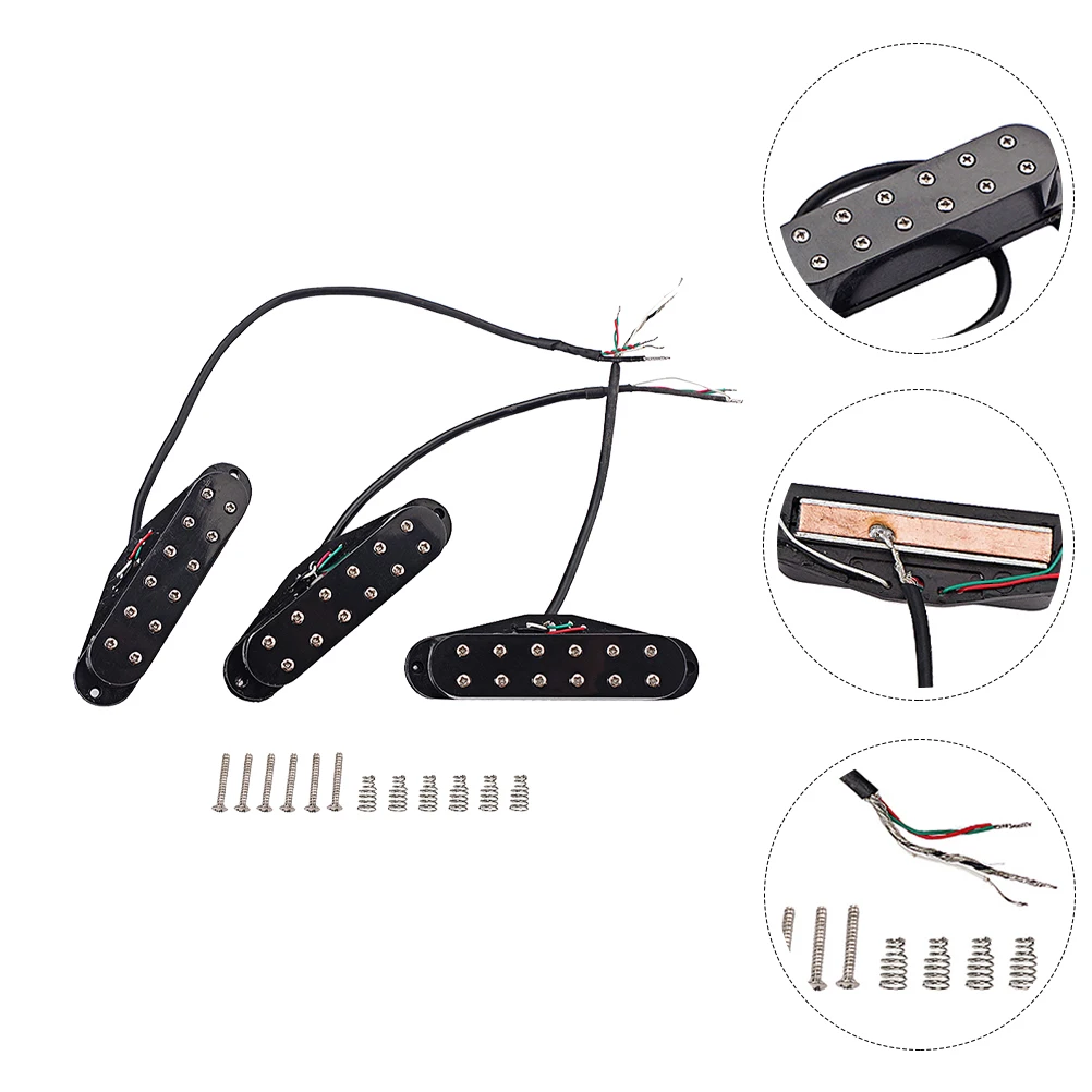 1 Set Professional Single Coil Black Electric Guitar Parts Electric Guitar Accessories
1 Set Professional Single Coil Black Electric Guitar Parts Electric Guitar Accessories
