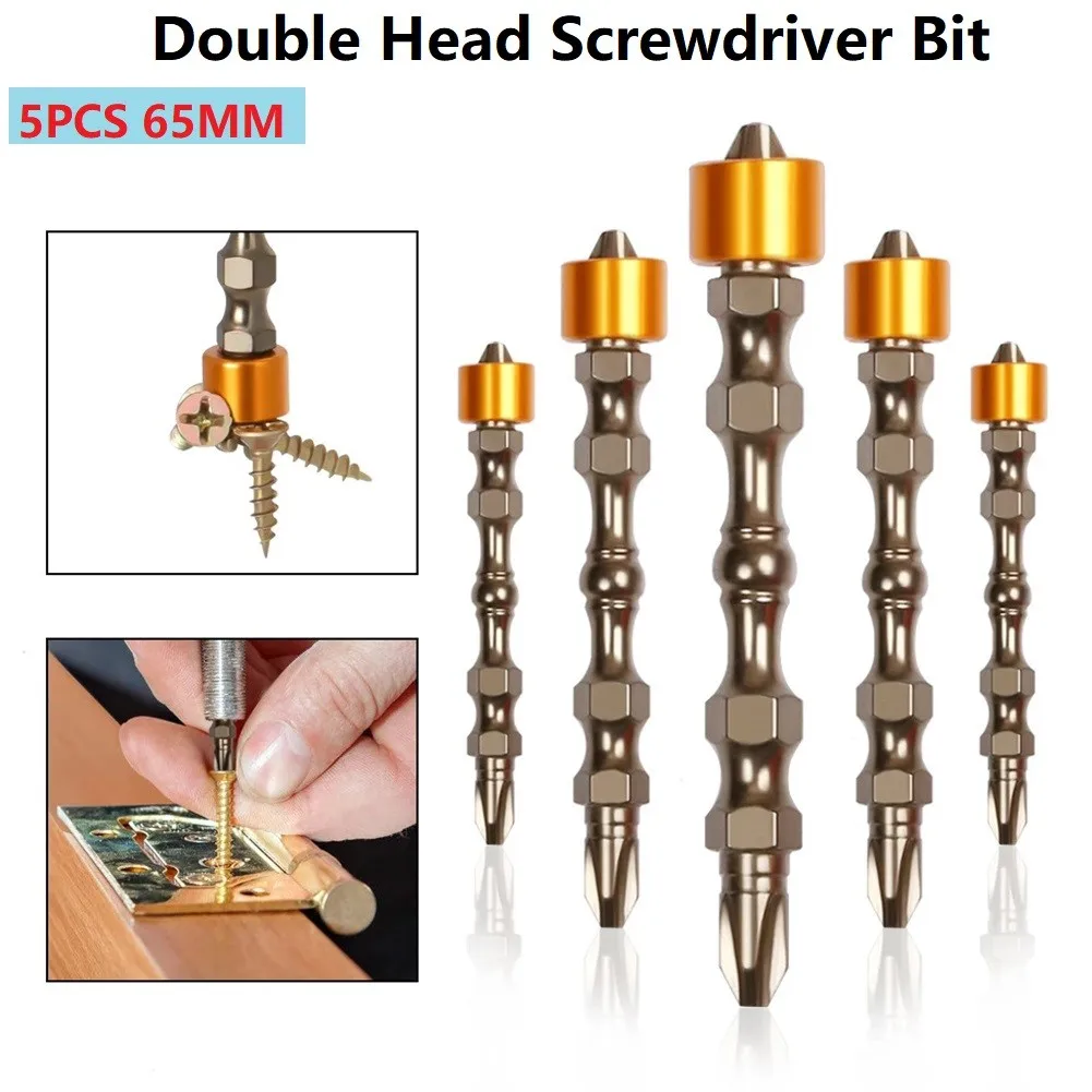 5PCS Screwdriver Bit Set Double Head PH2 Magnetic Bits 1/4'' Hex Shank D1 Steel For Electric Screw Driver Fast Shipping
5PCS Screwdriver Bit Set Double Head PH2 Magnetic Bits 1/4'' Hex Shank D1 Steel For Electric Screw Driver Fast Shipping