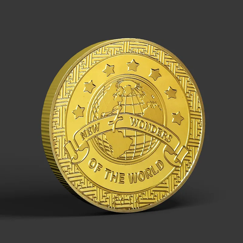 World Seven Civilizations Commemorative Medallion Cultural Heritage Tourist Souvenir Great Wall Pyramid Creative Gold Coin Gifts
World Seven Civilizations Commemorative Medallion Cultural Heritage Tourist Souvenir Great Wall Pyramid Creative Gold Coin Gifts