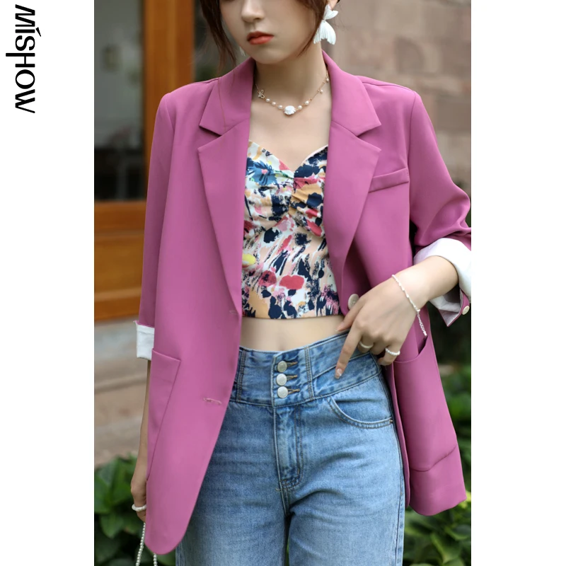 MISHOW Blazer Women 2021 Summer Korean Style Loose Jacket Office Lady Thin Coats Sunscreen Outside Female Clothing MXA27W0009
MISHOW Blazer Women 2021 Summer Korean Style Loose Jacket Office Lady Thin Coats Sunscreen Outside Female Clothing MXA27W0009