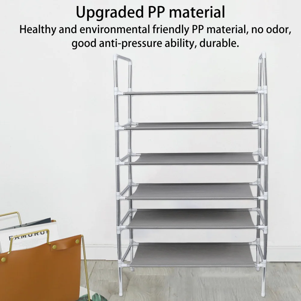 Household Shoe Cabinet Iron Shoe Rack Metal Multilayer Shoe Shelf Home Organizer Rack ( Six-tier Shoe Shelf with a Handle)
Household Shoe Cabinet Iron Shoe Rack Metal Multilayer Shoe Shelf Home Organizer Rack ( Six-tier Shoe Shelf with a Handle)