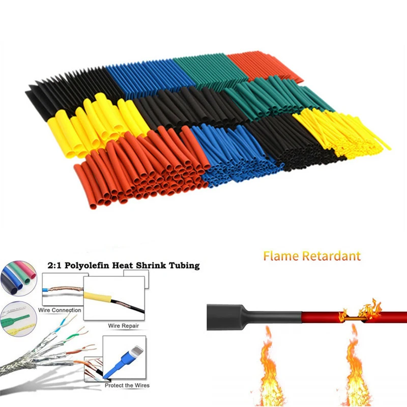 328PCS heat shrinkable tube insulation sleeve flame retardant electrician household wiring data line color heat shrink
328PCS heat shrinkable tube insulation sleeve flame retardant electrician household wiring data line color heat shrink