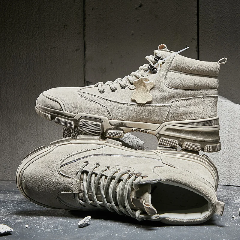 Autumn Winter New Men Sneakers Ankle Boots High Top Men Shoes Retro Leather Casual Men Boots Male Casual Martin Boots Botas Mart
Autumn Winter New Men Sneakers Ankle Boots High Top Men Shoes Retro Leather Casual Men Boots Male Casual Martin Boots Botas Mart