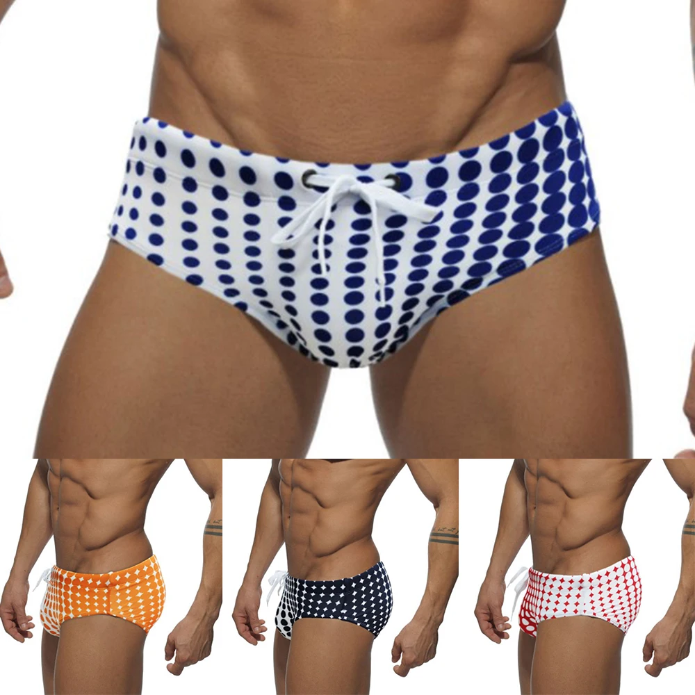 Men's Sexy Polka Dot Printing Swim Bikini Surf Triangle Board Shorts Trunk Swimwear Trunk Outdoors Color Swimming Trunks For Man
Men's Sexy Polka Dot Printing Swim Bikini Surf Triangle Board Shorts Trunk Swimwear Trunk Outdoors Color Swimming Trunks For Man