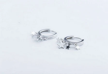 Hot Fashion 925 Sterling Silver Hanging Star Earrings With Xquisite Earring And Buckle For Women Fine Jewelry 18mm
Hot Fashion 925 Sterling Silver Hanging Star Earrings With Xquisite Earring And Buckle For Women Fine Jewelry 18mm