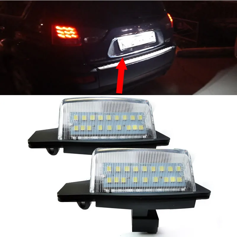 

LED number License Plate Lights lamps For Mitsubishi OUTLANDER XL(CW) 2006-2012 For Lancer Sportback 2008~2012