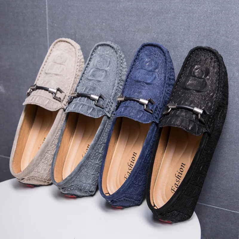 Men's Shoes Casual Loafers Slip on Shoes Man outdoor fashion genuine leather Youth Light Driving Brogue Shoes men moccasins
Men's Shoes Casual Loafers Slip on Shoes Man outdoor fashion genuine leather Youth Light Driving Brogue Shoes men moccasins