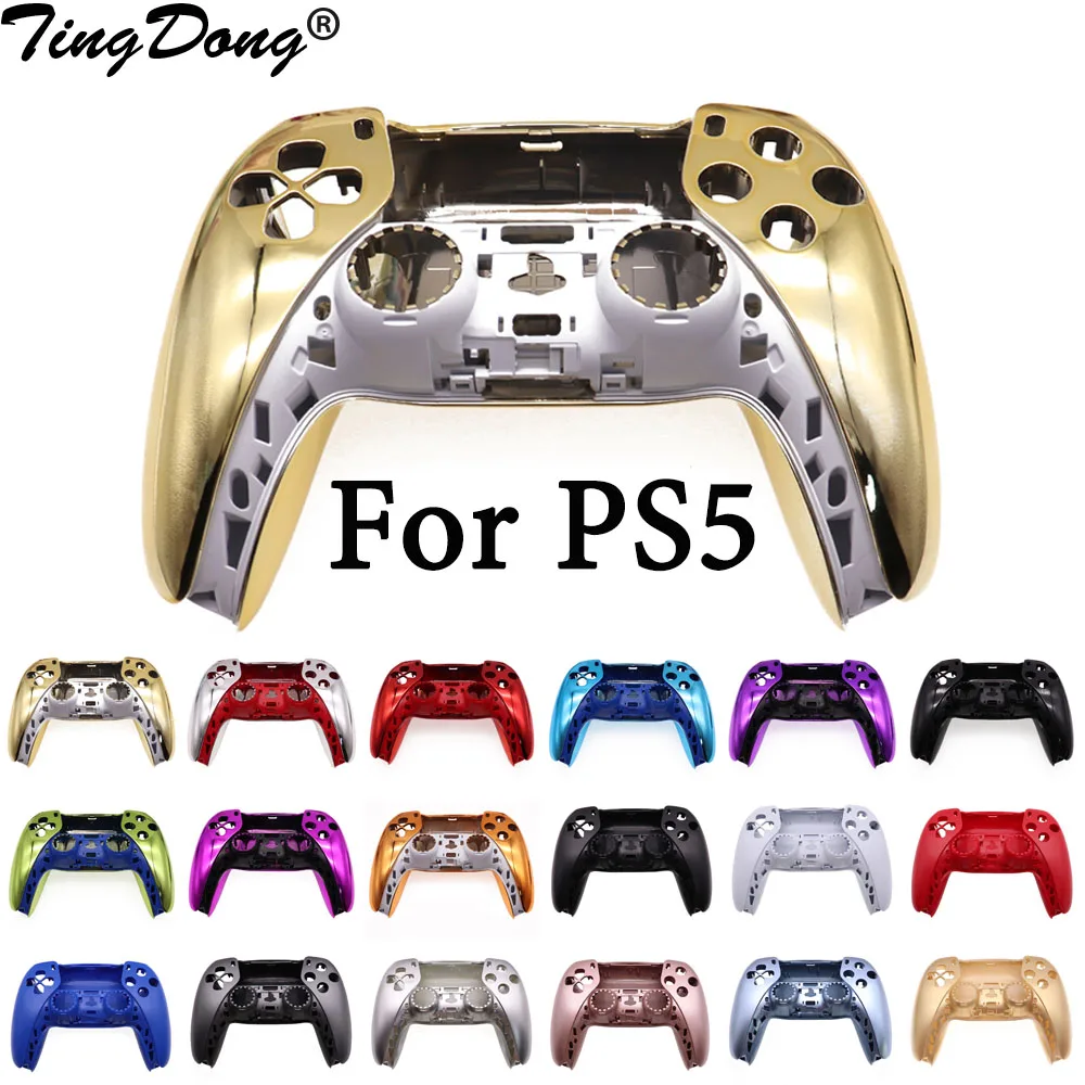 TingDong Chrome Housing Shell Case Front + Back Cover Replacement For PS5 Controller Game Accessories
TingDong Chrome Housing Shell Case Front + Back Cover Replacement For PS5 Controller Game Accessories