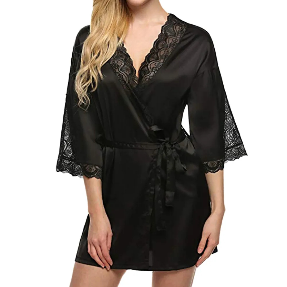 2021 Women Pajamas Summer Fashion Sexy Sleepwear One-Piece Pijama Mujer Lace Temptation Belt Underwear Dress Coat Pyjama Femme
2021 Women Pajamas Summer Fashion Sexy Sleepwear One-Piece Pijama Mujer Lace Temptation Belt Underwear Dress Coat Pyjama Femme