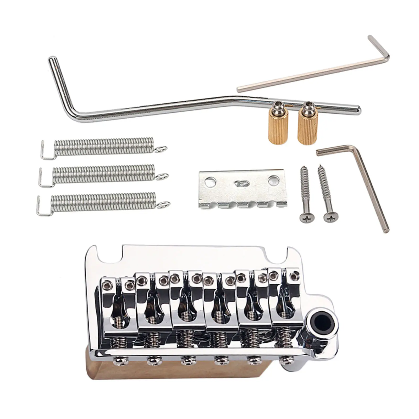 Electric Guitar Tremolo Bridge 6 Strings Electric Guitar Tremolo Bridge Guitar Replacement Accessory 8.3x4x4.9cm
Electric Guitar Tremolo Bridge 6 Strings Electric Guitar Tremolo Bridge Guitar Replacement Accessory 8.3x4x4.9cm