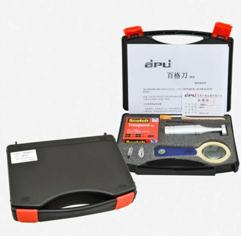 Hot Cross Hatch Adhesion Tester Instruction Cross-Cut Tester Kit W/ 3 Blades Tester Instruction Hatch Cross Cut
Hot Cross Hatch Adhesion Tester Instruction Cross-Cut Tester Kit W/ 3 Blades Tester Instruction Hatch Cross Cut
