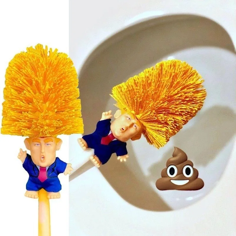 Funny Donald Trump Toilet Brush Cleaner Scrubber Trump Toilet Bowl Brush Bathroom WC Cleaning Brush with Holder Set Home Gift
Funny Donald Trump Toilet Brush Cleaner Scrubber Trump Toilet Bowl Brush Bathroom WC Cleaning Brush with Holder Set Home Gift