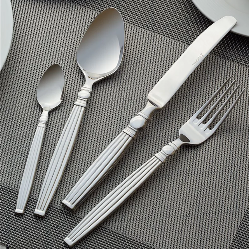 Luxury Stainless Steel Cutlery Silverware Set Service for 4 Table Knife Spoon Fork Teaspoon Eating Utensils for Home Kitchen
Luxury Stainless Steel Cutlery Silverware Set Service for 4 Table Knife Spoon Fork Teaspoon Eating Utensils for Home Kitchen